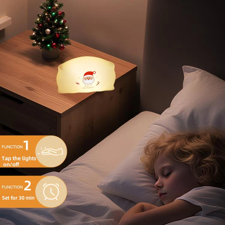 ZHL001S Christmas Pillow Silicone Night Light(Santa Claus) - Image 7
