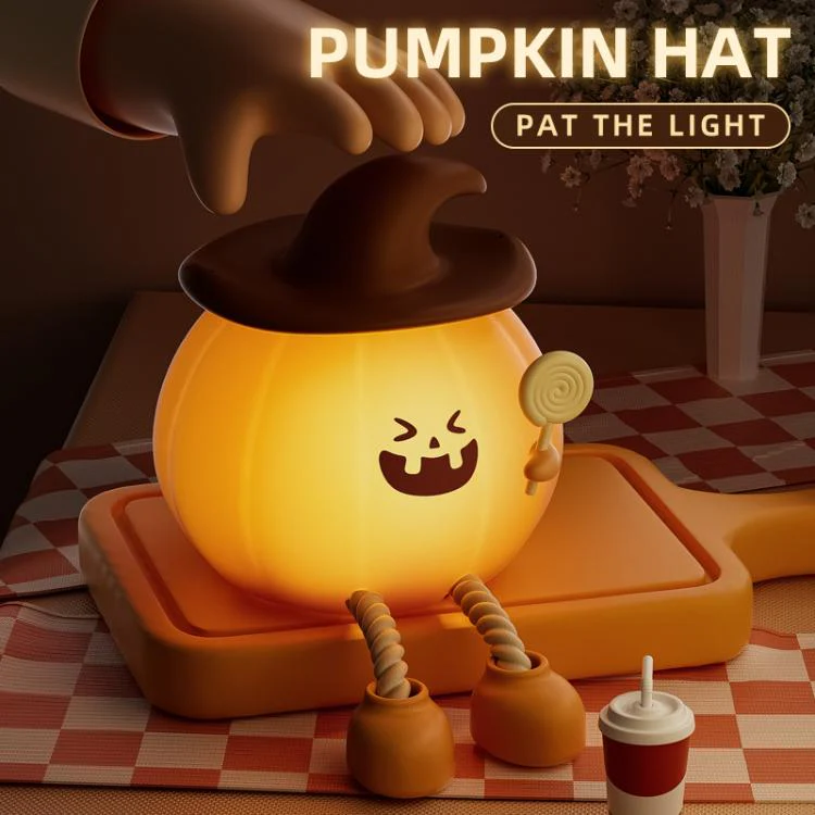 ZHL003 Magic Pumpkin Silicone Night Light(Yellow) - Image 6