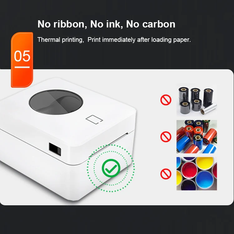 ZJ-9250 100x150mm USB Bluetooth Thermal Label Printer, Plug:EU Plug(Black) - Image 10