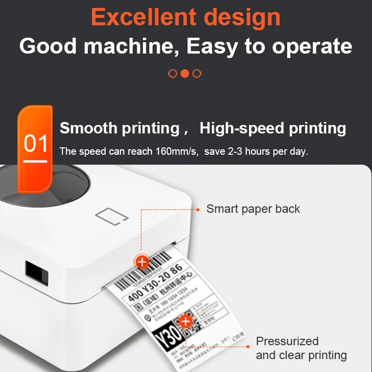 ZJ-9250 100x150mm USB Thermal Label Printer, Plug:AU Plug(Black) - Image 6