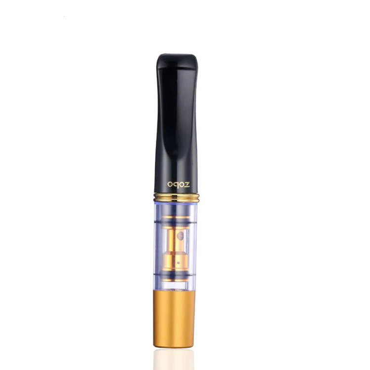 ZOBO Double Filter Cigarette Holder Reusable & Washable 7.6mm Wide Cigarette Filter(Gold)
