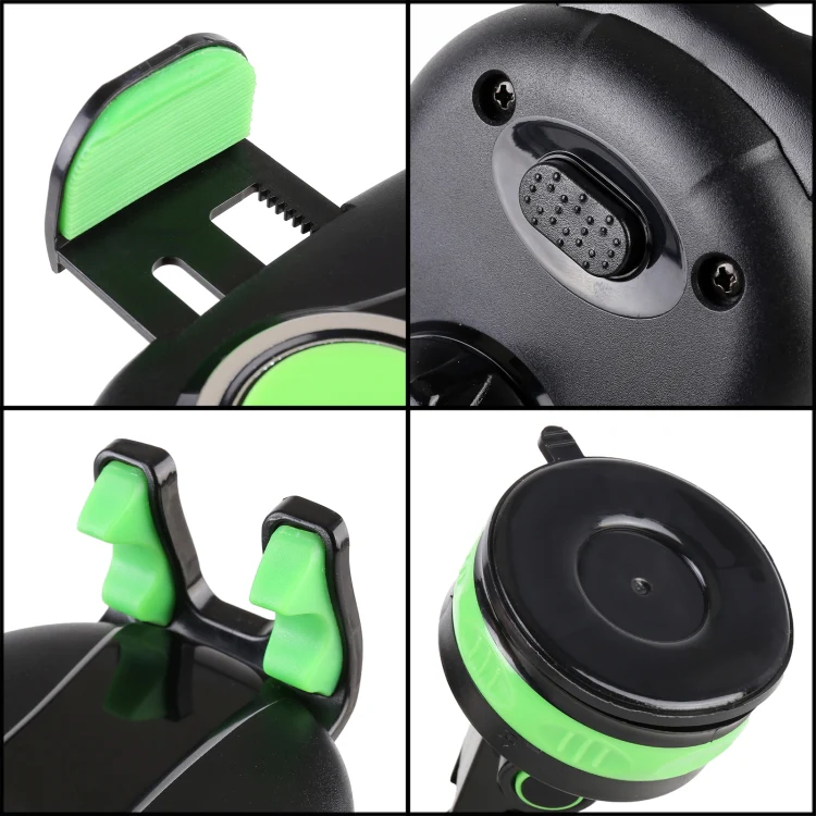 ZP-X0466 Car 360 Degree Rotating Telescopic Folding Round Suction Cup Mobile Phone Holder(Green) - Image 8