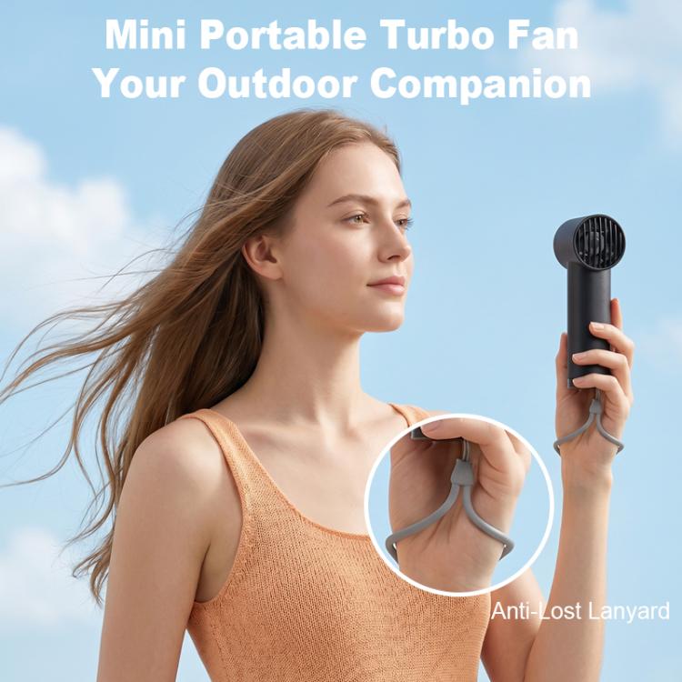 ZXF001 Portable Handheld Ice Fan without Cooling Function(Black) - Image 9