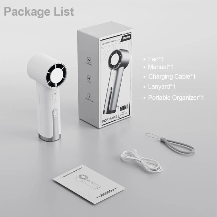 ZXF001 Portable Handheld Ice Fan without Cooling Function(White) - Image 11