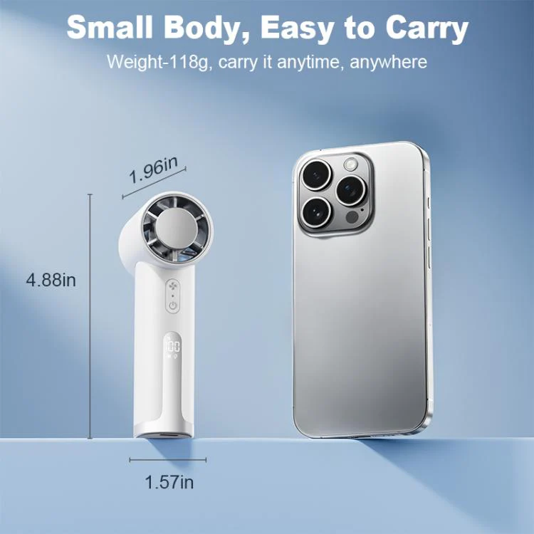 ZXF001 Portable Handheld Ice Fan without Cooling Function(White) - Image 7